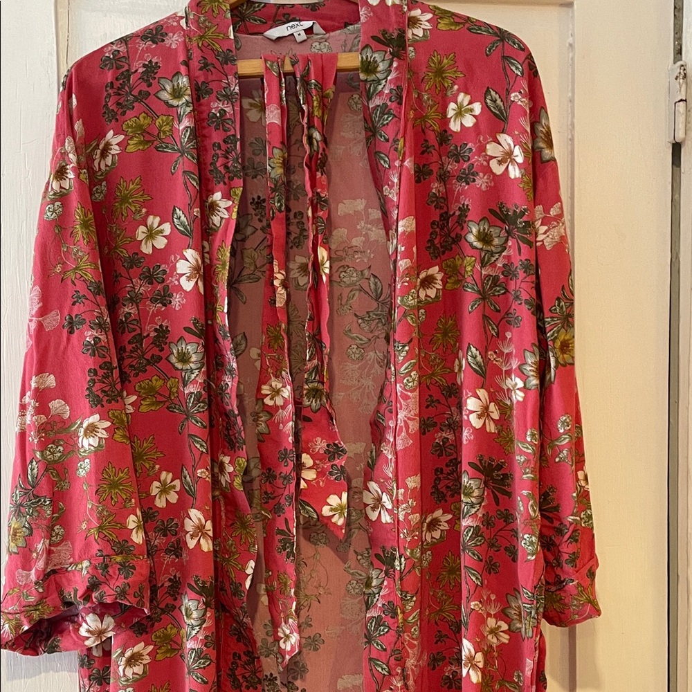 Next Floral Pink Kimino / Top